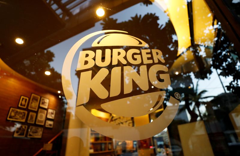 A Burger King logo is seen at a restaurant in