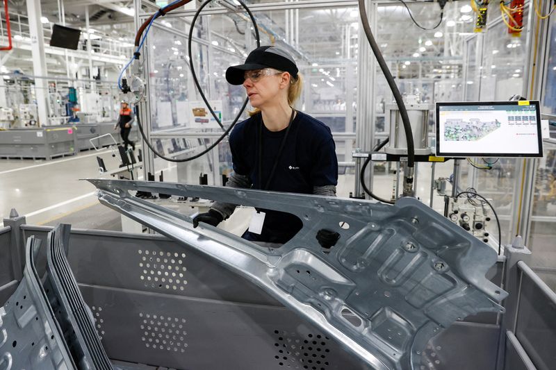 FILE PHOTO: Startup Rivian Automotive’s electric vehicle factory in Normal