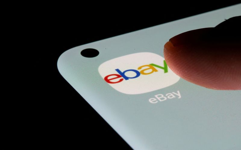 FILE PHOTO: The eBay app is seen on a smartphone