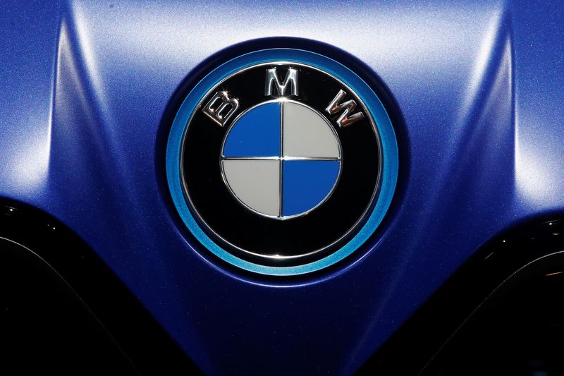 FILE PHOTO: BMW logo is seen during Munich Auto Show,