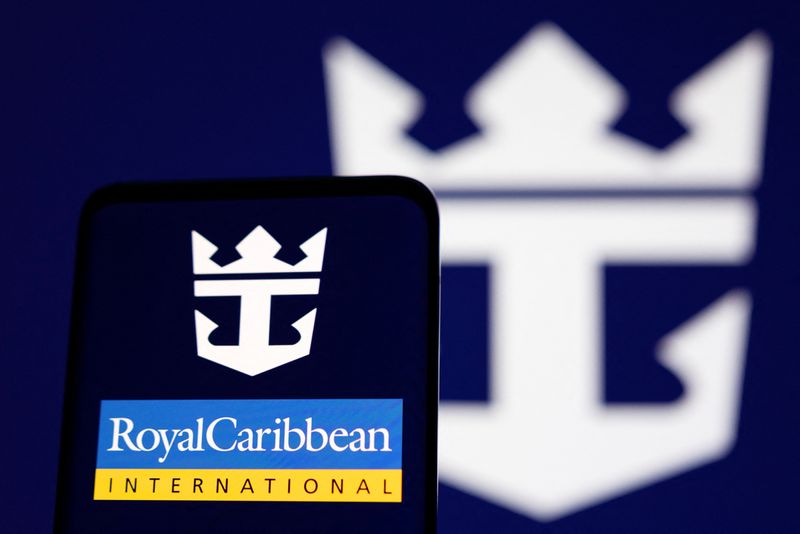Illustration shows Royal Caribbean logo
