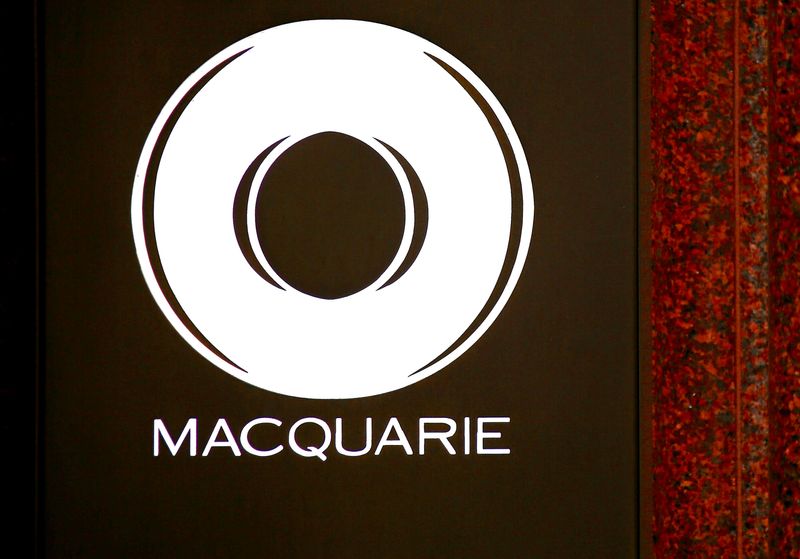 FILE PHOTO: The logo of Australia’s biggest investment bank Macquarie