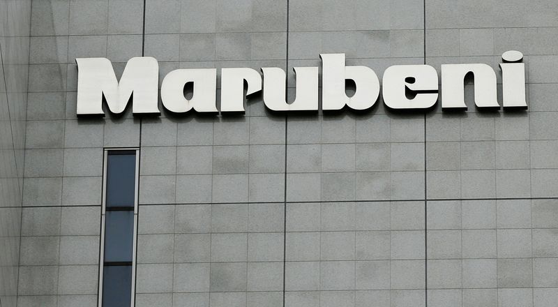 FILE PHOTO: Logo of Marubeni Corp is seen at the