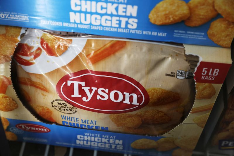 FILE PHOTO: Tyson Chicken Nuggets, owned by Tyson Foods, are