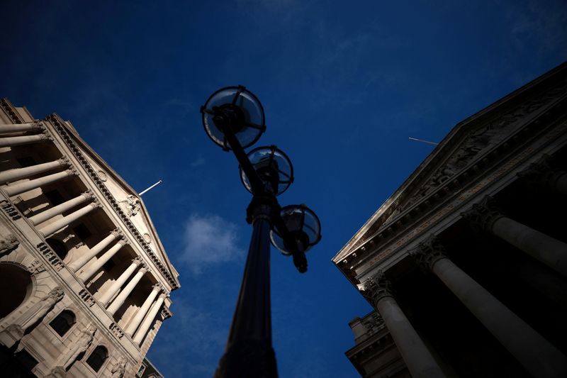 FILE PHOTO: A general view shows the Bank of England