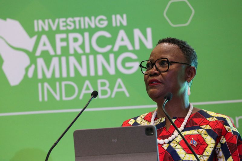 DRC minister of mines at African Mining Indaba 2022, in