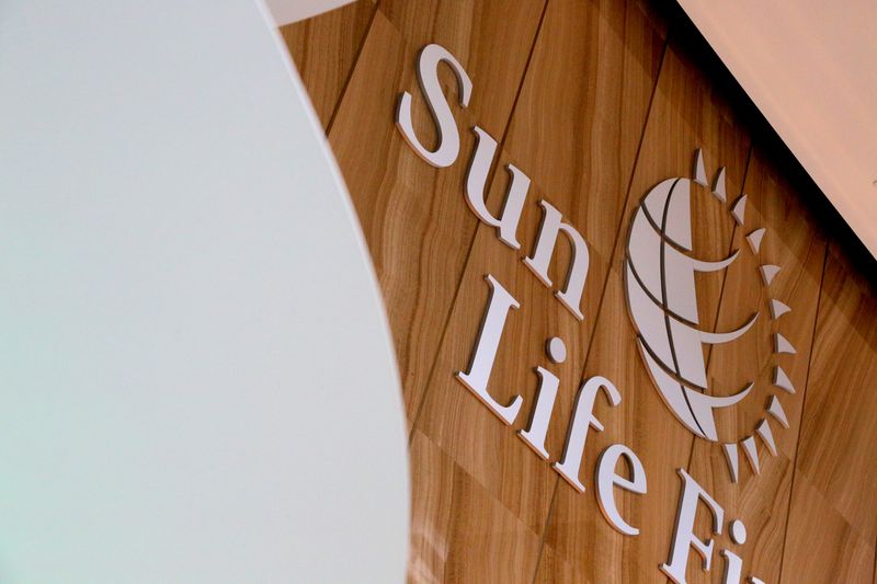 FILE PHOTO: The Sun Life Financial logo is seen at
