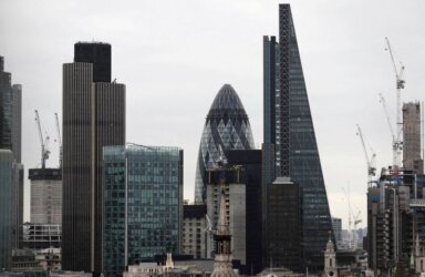 FILE PHOTO: A view of the City of London financial