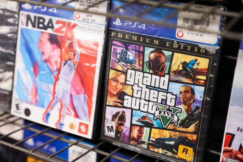 NBA 2K22 and Grand Theft Auto 5 by Take-Two Interactive