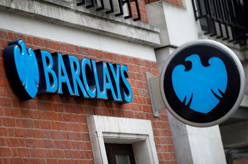 FILE PHOTO: A branch of Barclays Bank is seen, in