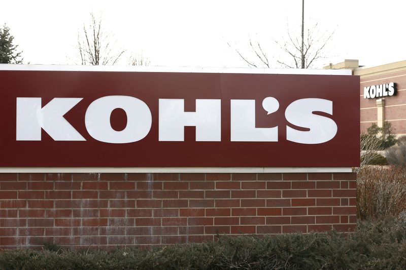 The sign outside a Kohl’s store is seen in Broomfield,