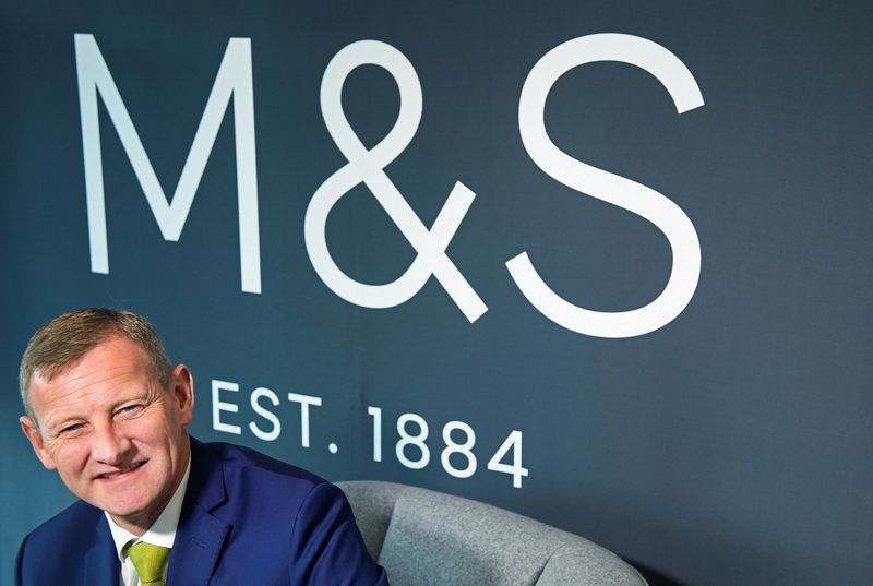 FILE PHOTO: Rowe, CEO of Marks and Spencer, poses for