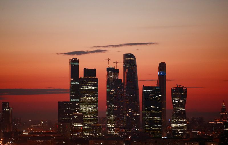 FILE PHOTO: The skyscrapers of the Moscow International Business Centre,