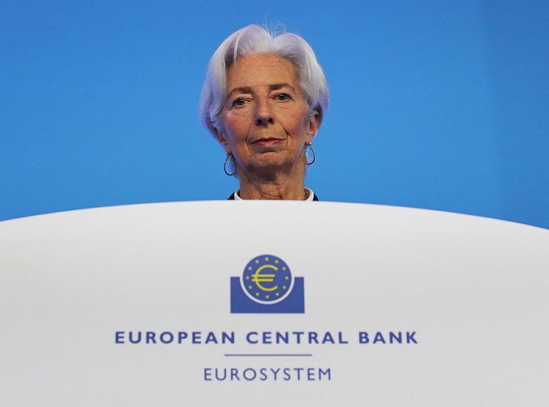 FILE PHOTO: ECB President Christine Lagarde holds news conference following