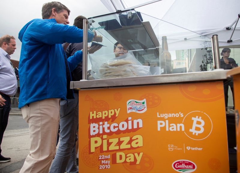 Free pizza is offered during the “Happy Bitcoin Pizza Day”
