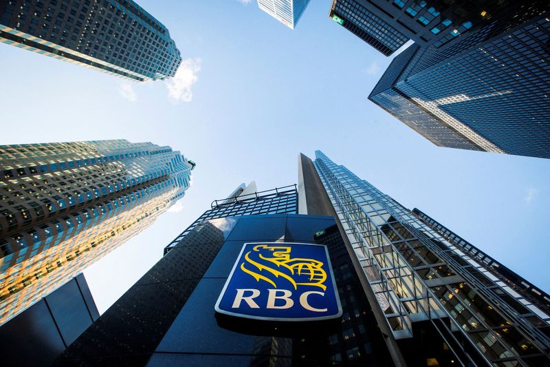 FILE PHOTO: A Royal Bank of Canada logo is seen