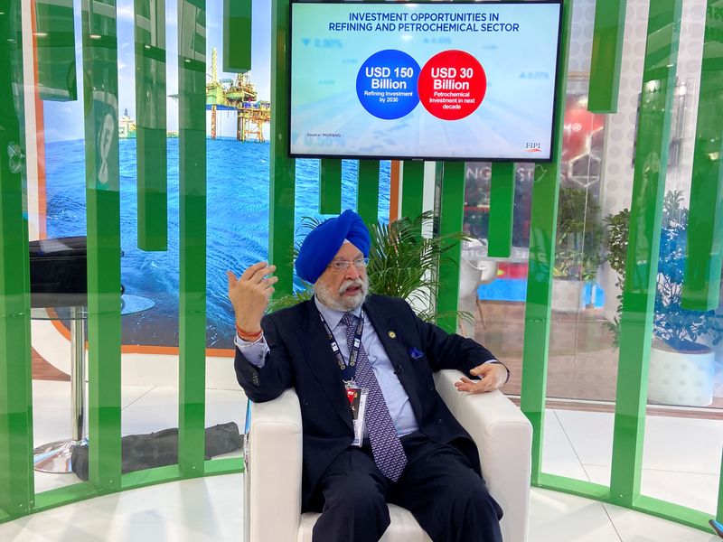 India’s Minister of Petroleum and Natural Gas Hardeep Singh Puri