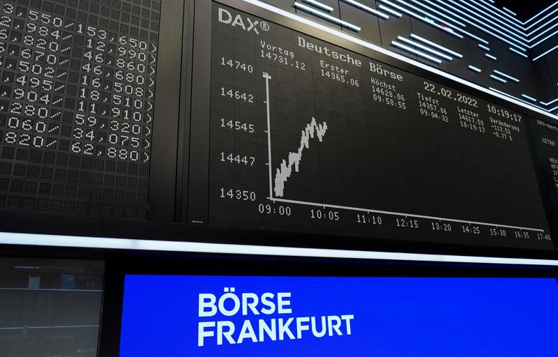 German share price index DAX graph is pictured at the