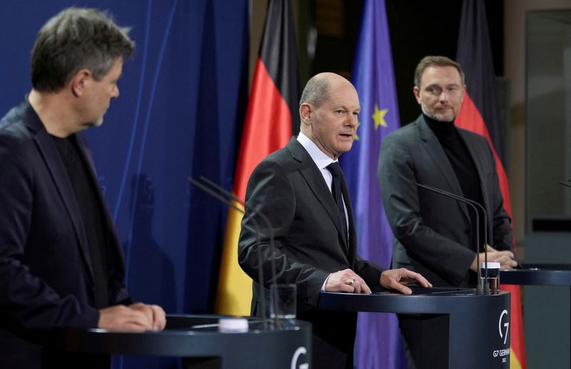 FILE PHOTO: German Chancellor Olaf Scholz holds news conference in