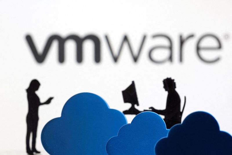 FILE PHOTO: Illustration shows VMware cloud service logo
