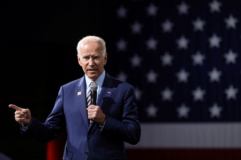 Joe Biden speaks during the Presidential Gun Sense Forum in
