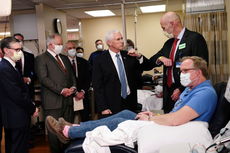 Vice President Mike Pence tours Mayo Clinic facilities supporting coronavirus