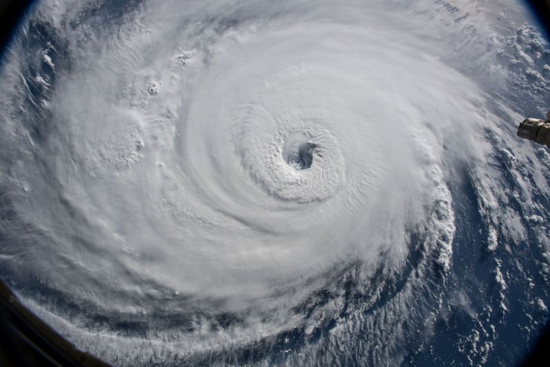 FILE PHOTO: NASA handout photo of a view of Hurricane