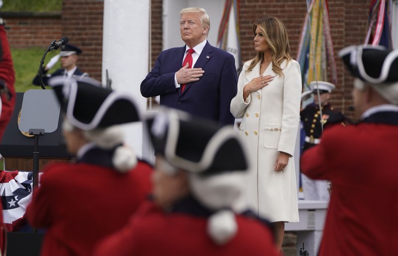 U.S. President Donald Trump visits Fort McHenry on Memorial Day