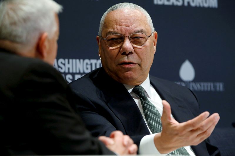 FILE PHOTO: Former U.S. Secretary of State Powell takes part