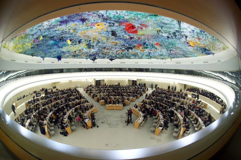 FILE PHOTO: UN Human Rights Council session in Geneva