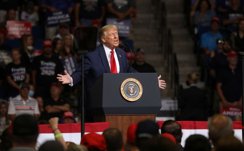 U.S. President Donald Trump holds his first re-election campaign rally
