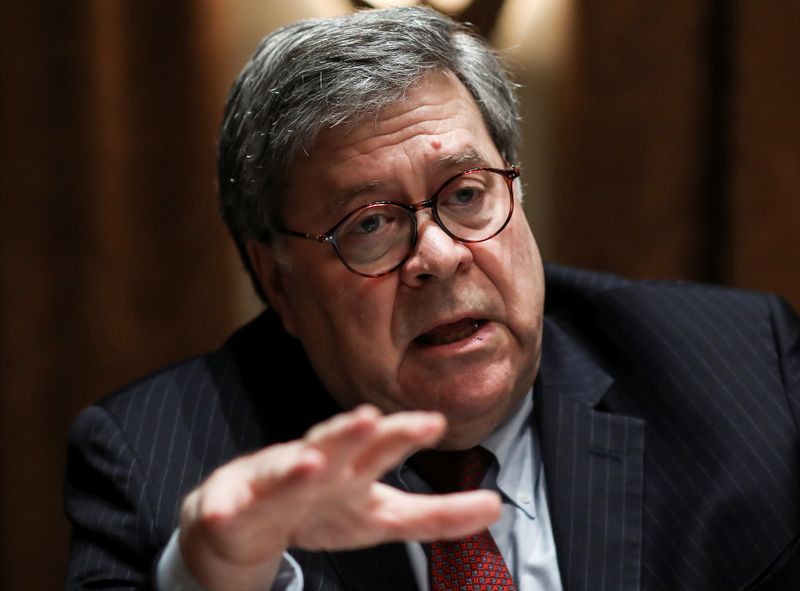 Attorney General Barr attends roundtable discussion at the White House