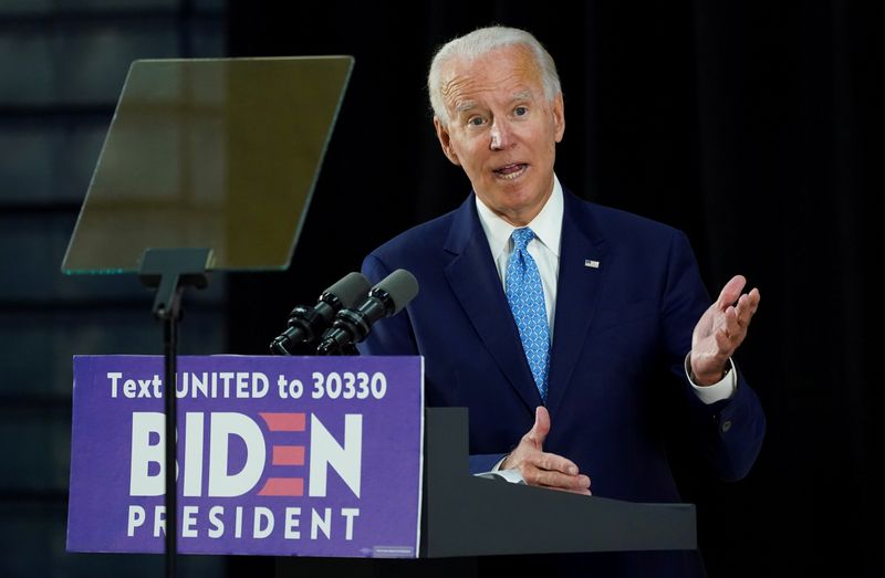 USA-ELECTION/BIDEN-GERMANYDemocratic U.S. presidential candidate Biden speaks at campaign event in