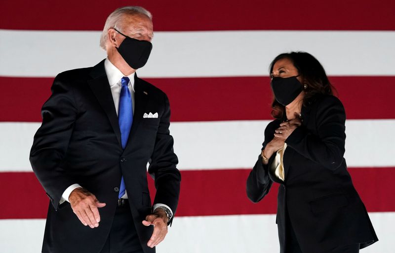 FILE PHOTO: Former U.S. Vice President Joe Biden accepts the