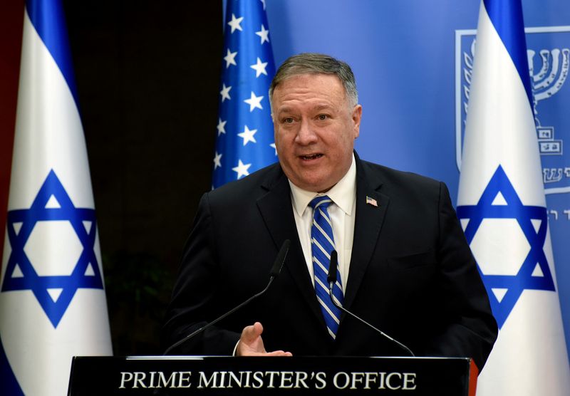 FILE PHOTO: U.S. Secretary of State Pompeo meets with Israeli