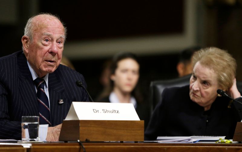 Former US Secretaries of State Shultz and Albright testify at