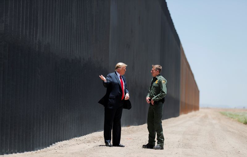 FILE PHOTO: U.S. President Trump visits the U.S.-Mexico border in