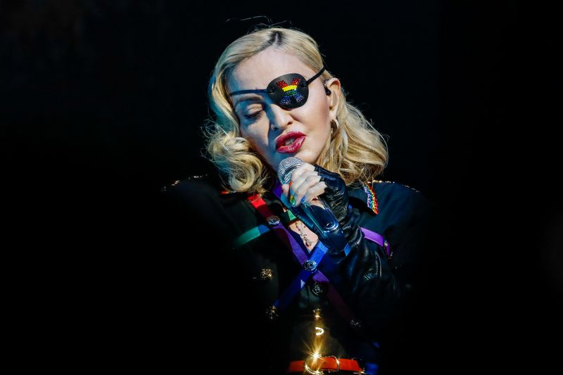 Madonna performs at the 2019 Pride Island concert during New