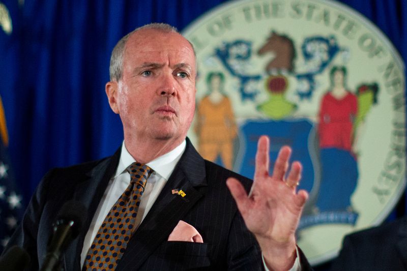 FILE PHOTO: New Jersey Governor Murphy speaks about electronic smoking