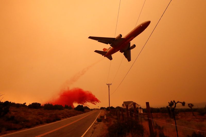 Bobcat Fire burns near Juniper Hills, California, U.S.
