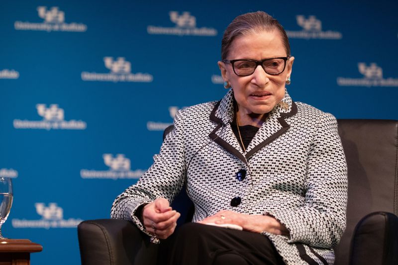 U.S. Supreme Court Justice Ruth Bader Ginsburg speaks at University