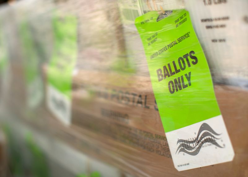 FILE PHOTO: Mail-in Ballots shipped from Orange County Registrar of