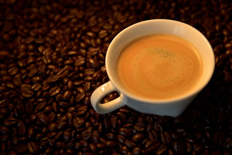 FILE PHOTO: An illustration picture shows a coffee cup and