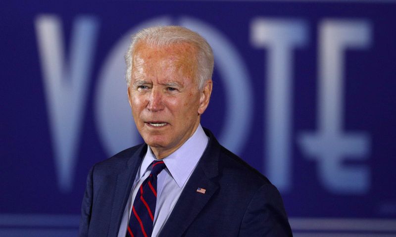FILE PHOTO: Democratic presidential candidate Joe Biden attends a Voter