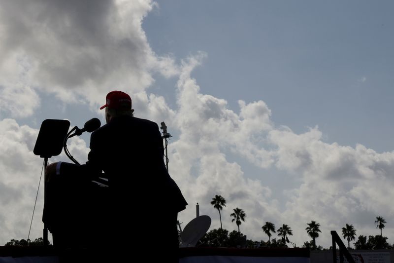 U.S. President Trump holds a campaign rally in Tampa, Florida