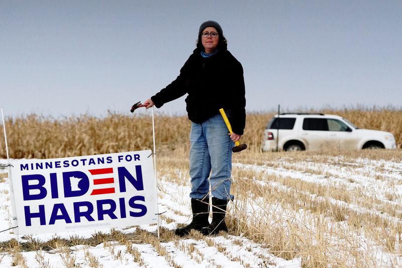 Derrydale Farm in Belle Plaine, Minnesota as Biden campaign pushes