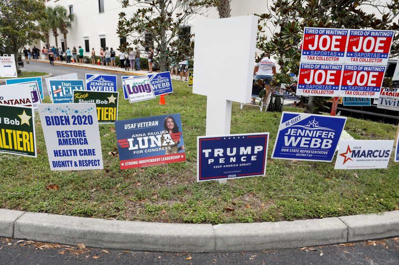 FILE PHOTO: Campaign signs are posted near the Supervisor of