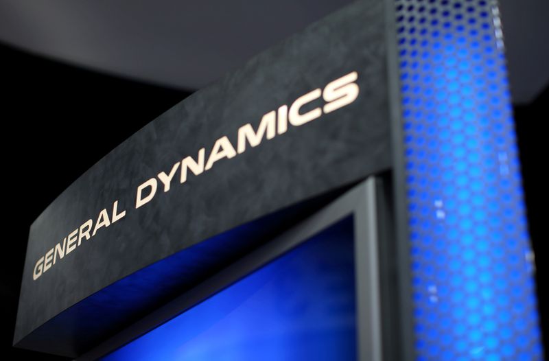FILE PHOTO: A General Dynamics sign is shown at the