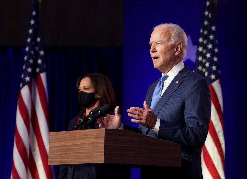 Democratic Presidential Candidate Joe Biden makes address about election results