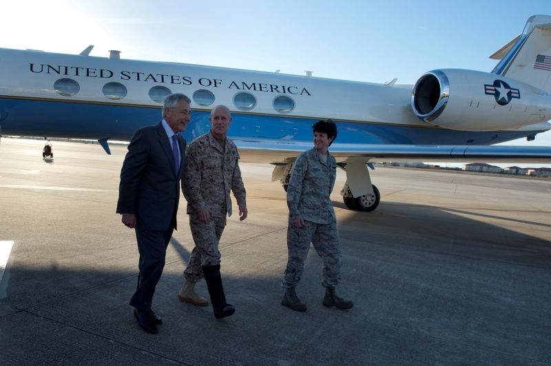 FILE PHOTO: Handout photo of then U.S. Secretary of Defense